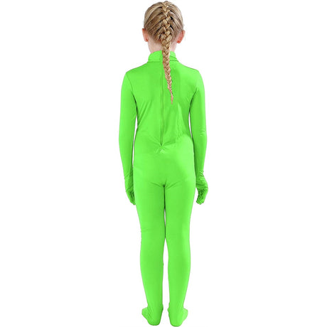 Disfraces de Body enterizo estilo Zentai verde lima talla M