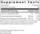 Vitamina C Bufferada Allergy Research Grupo 120 cápsulas