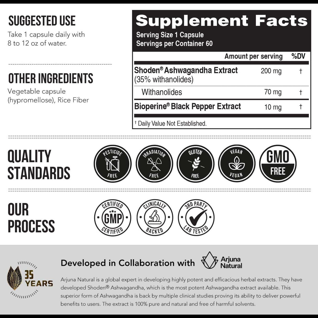 Ashwa-70®: Extracto de Ashwagandha 35% Withanolides, Máx Fuerza