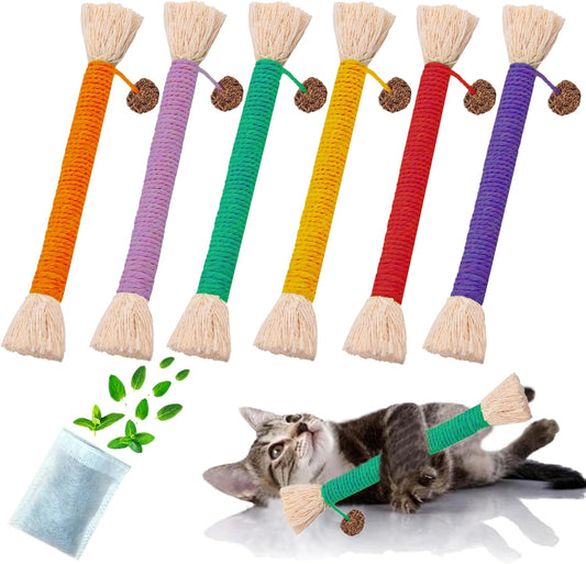 Juguetes para Gatos 6Pcs, Interactivos, Molar, 5.9”