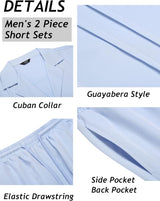 Conjunto deportivo corto de 2 piezas para hombre