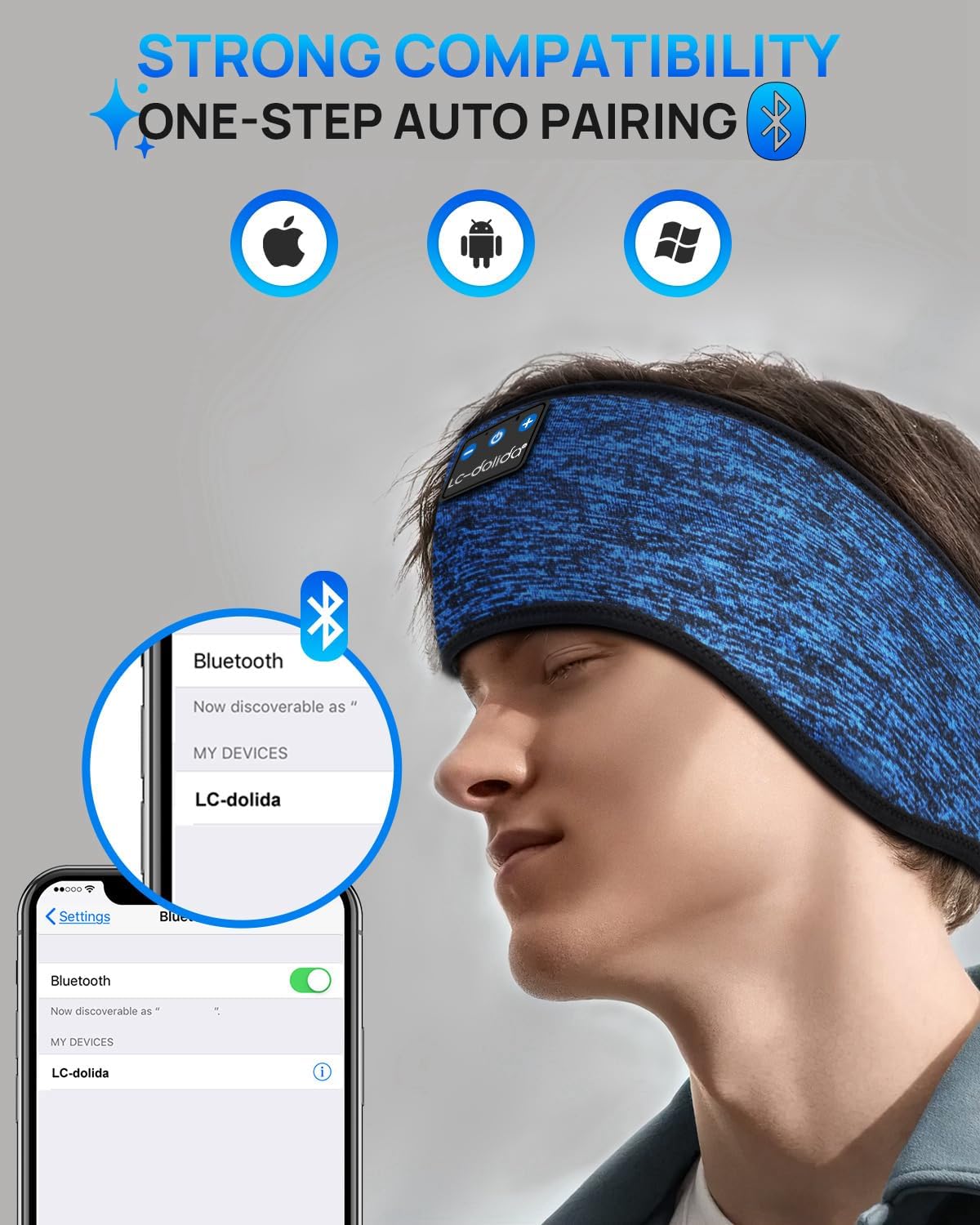 Auriculares de sueño Bluetooth LC-dolida para dormir cómodamente