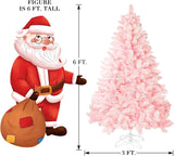 Árbol de Navidad Artificial SUNCROWN 6ft Flocked Premium 1000 Ramas
