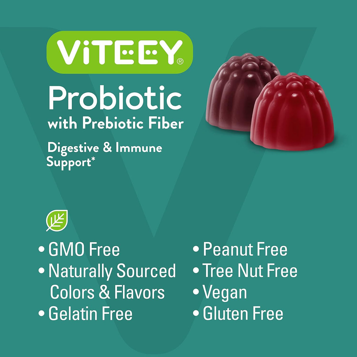 Gomitas Probióticas con Fibra Prebiótica - Extra Fuerte 2B CFUs