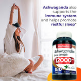 Suplemento de Ashwagandha 180 Caps | FITO MEDIC'S Lab | 12000 mg