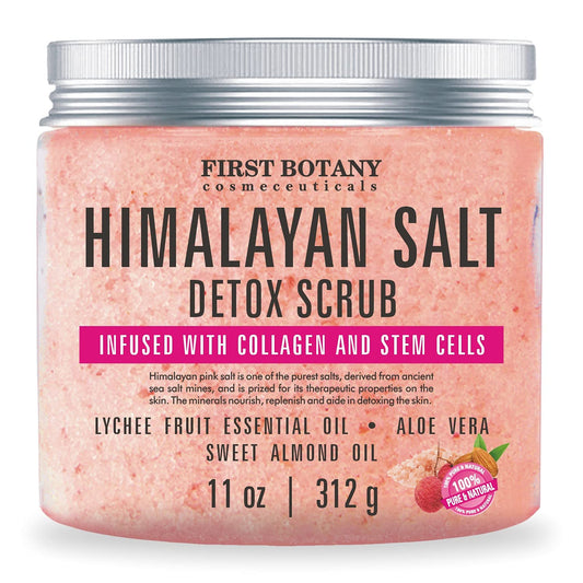 Exfoliante corporal de sal del Himalaya con colágeno