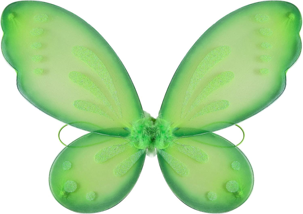 Disfraces de Alas de hada de mariposa verde talla única