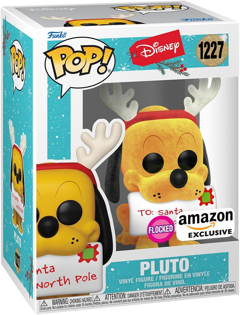 Funko Pop! Disney: Pluto (Flocked) - Exclusivo Amazon