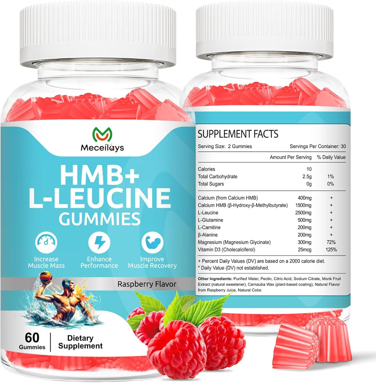 Gummies HMB Leucina para músculo 120u NutriFit