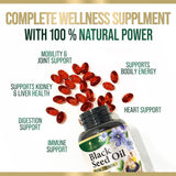 Aceite de Nigella Sativa 1000mg - Natural, Antioxidante, 180 Softgels