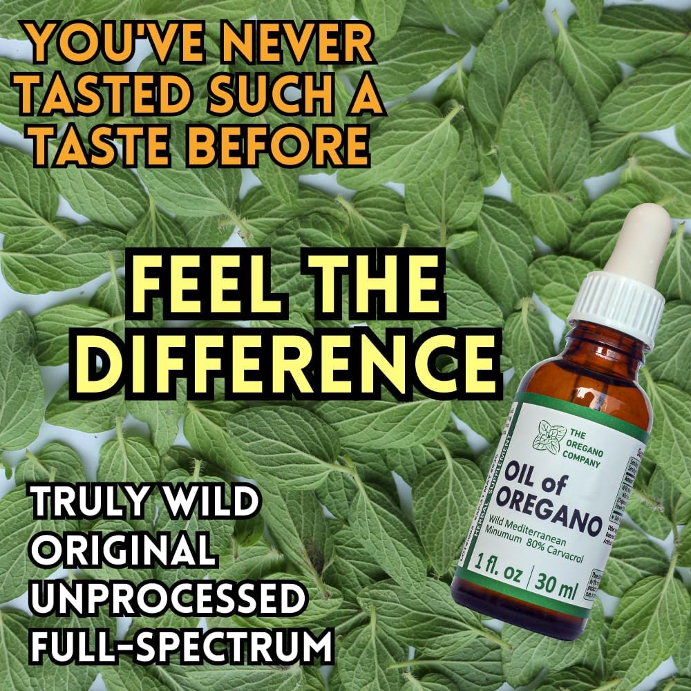 Aceite de Orégano de The Oregano Company, 30ml, Vegano, Alto Carvacrol