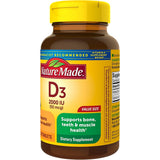 Suplementos  Vitamina D3 220 tabletas 2000 UI (50 mcg)