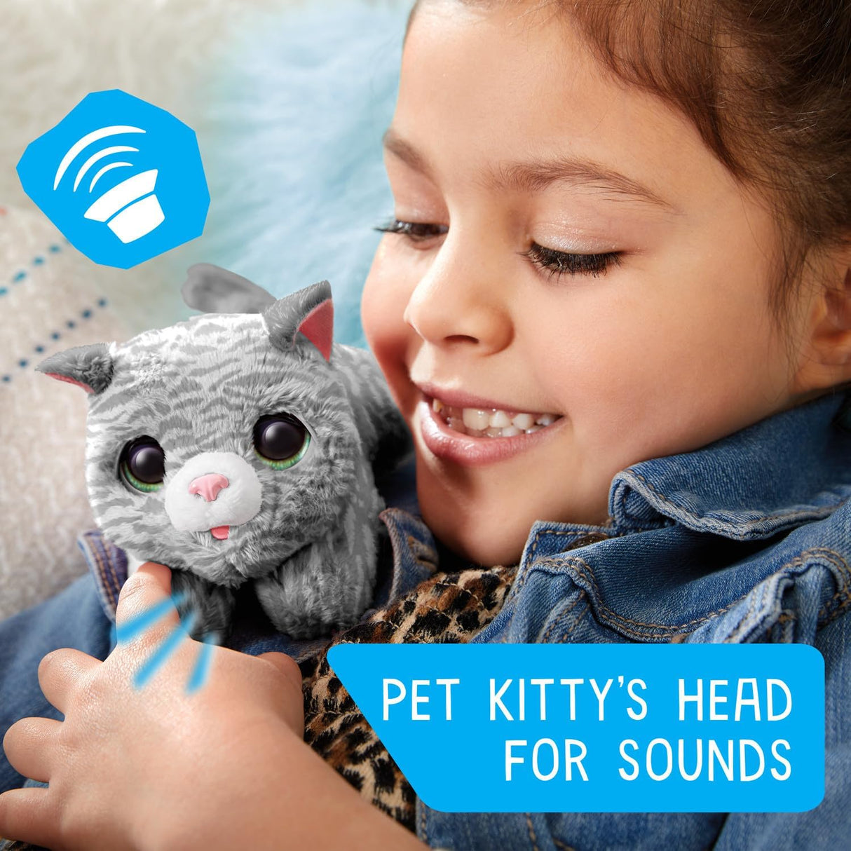 Gato Interactivo FurReal Newborns, Sonidos y Movimiento, Just Play
