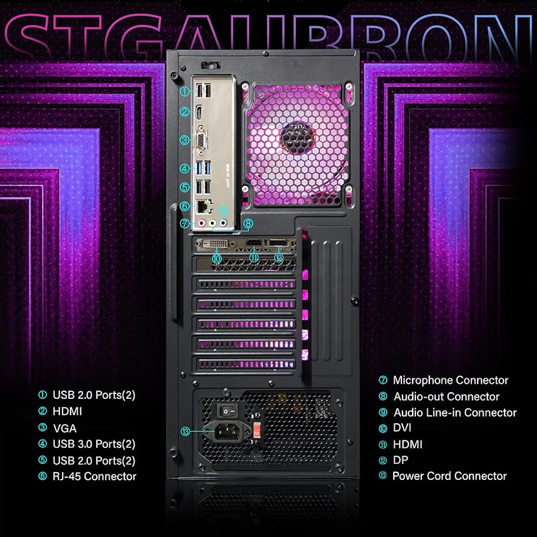 PC de escritorio para juegos Intel Core i7 3.4G hasta 3.9G