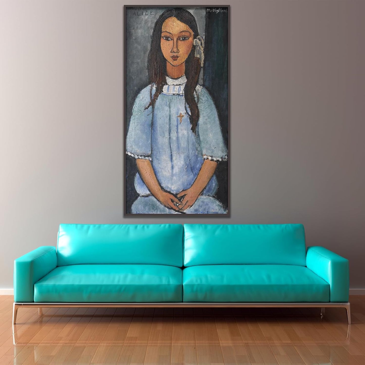 Póster Amedeo Modigliani - Retrato Famoso - Pintura al Óleo