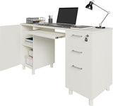 Escritorio Venice de Crafts & Comfort - 3 Cajones y Armario CPU