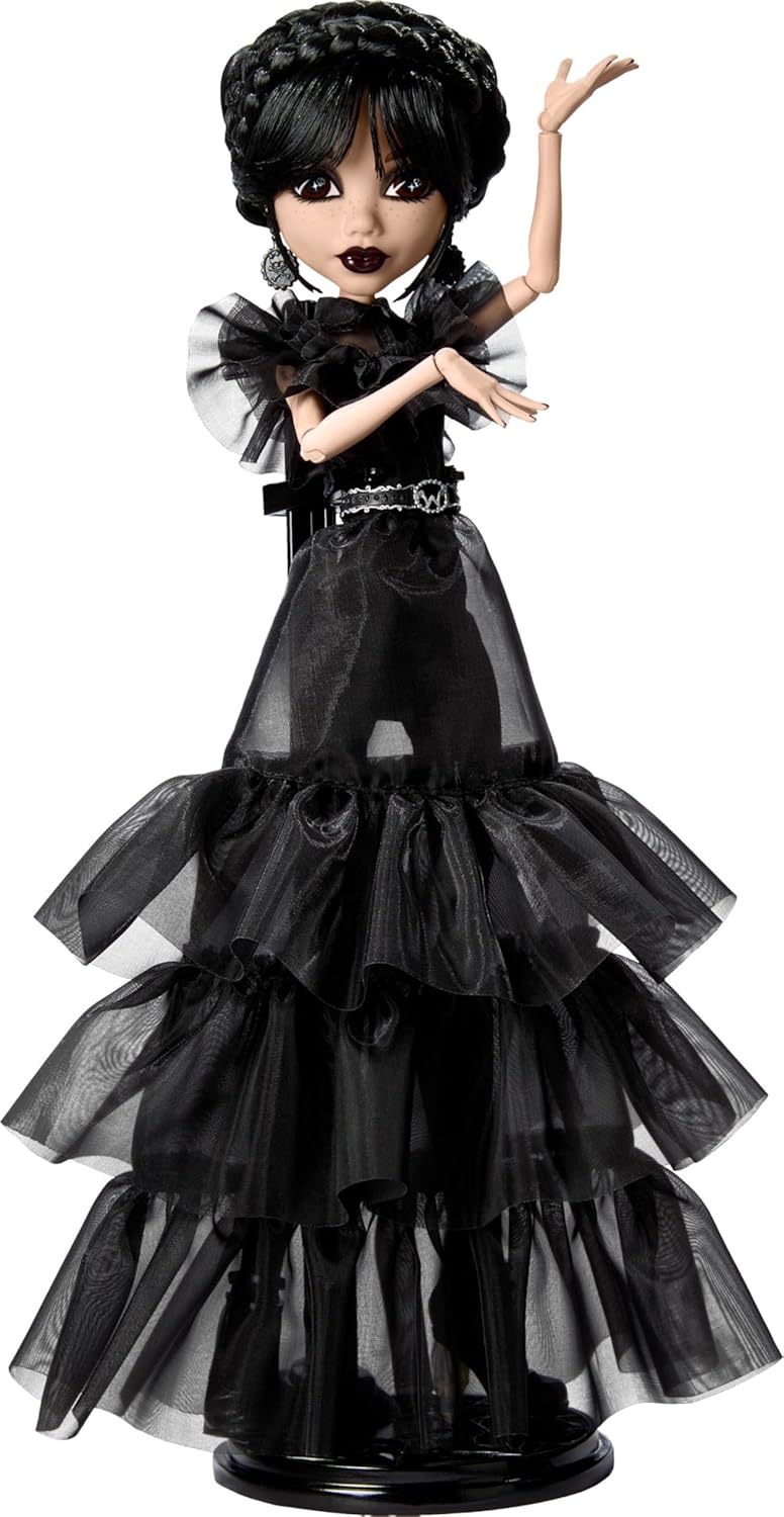 Muñeca Monster High Wednesday, Gótica, Accesorios Premium, Rave’N