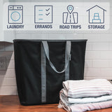 Cesta de lavandería plegable CleverMade, 64L, 2PK, marco robusto
