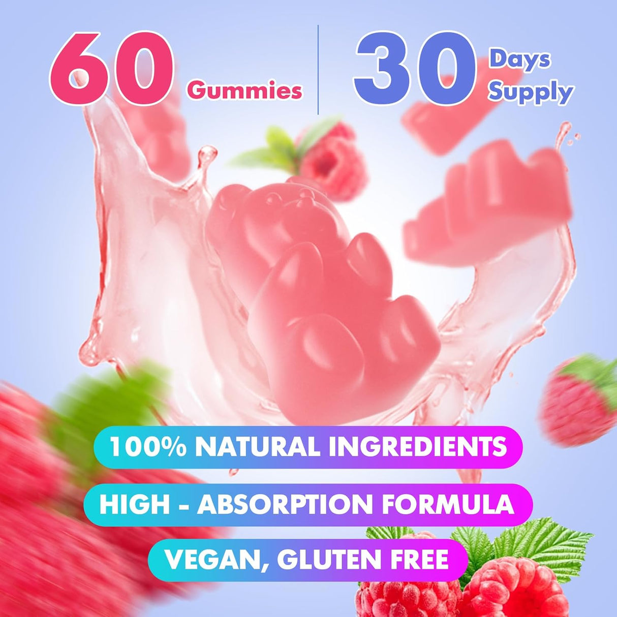 Gummies HMB & L-Leucina 3000mg Veganas 60 unidades