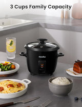Arrocera COMFEE, 6 Tazas Cocidas, Bowl Antiadherente, Modelo