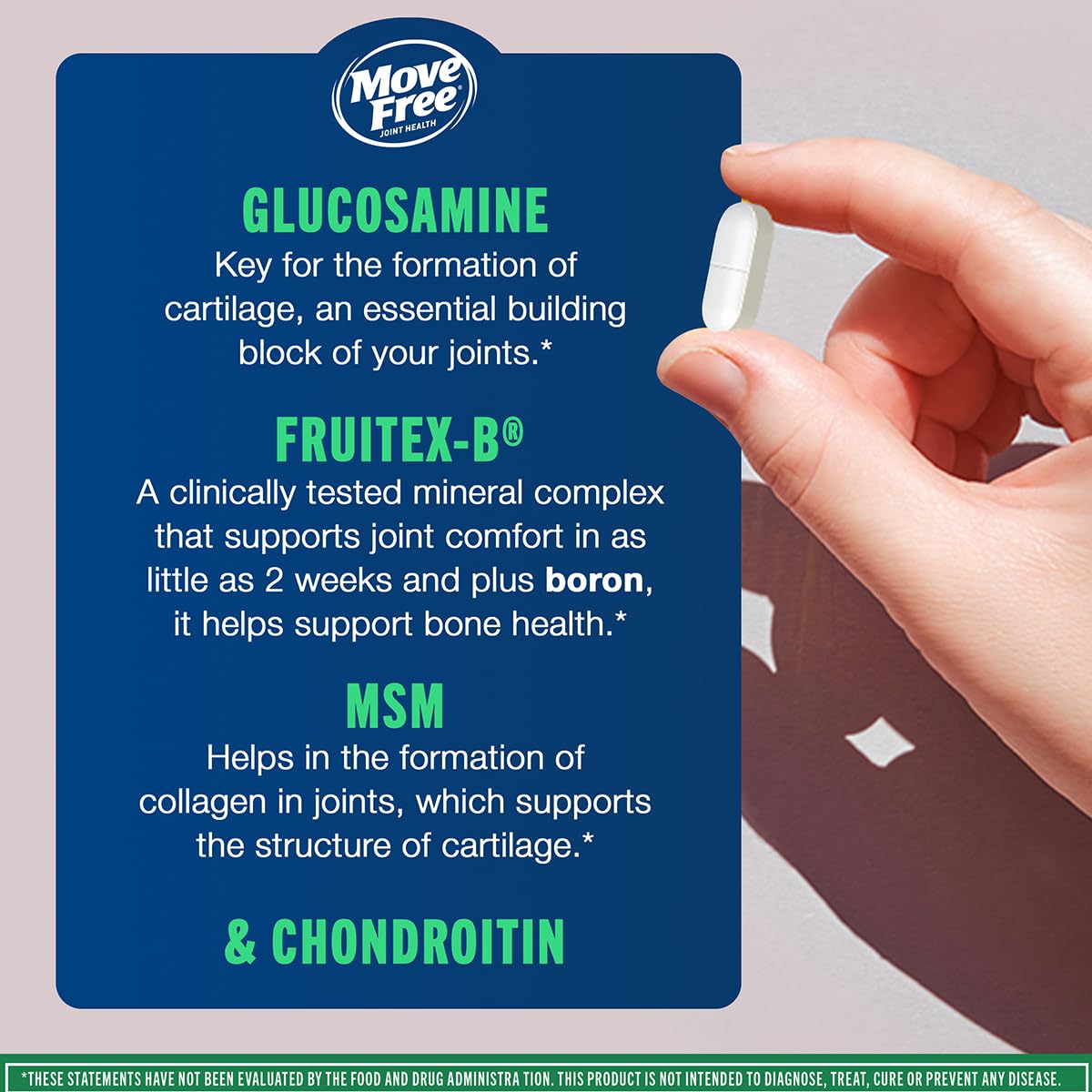 Move Free Avanzado Plus MSM, Glucosamina y Condroitina, 120 ct