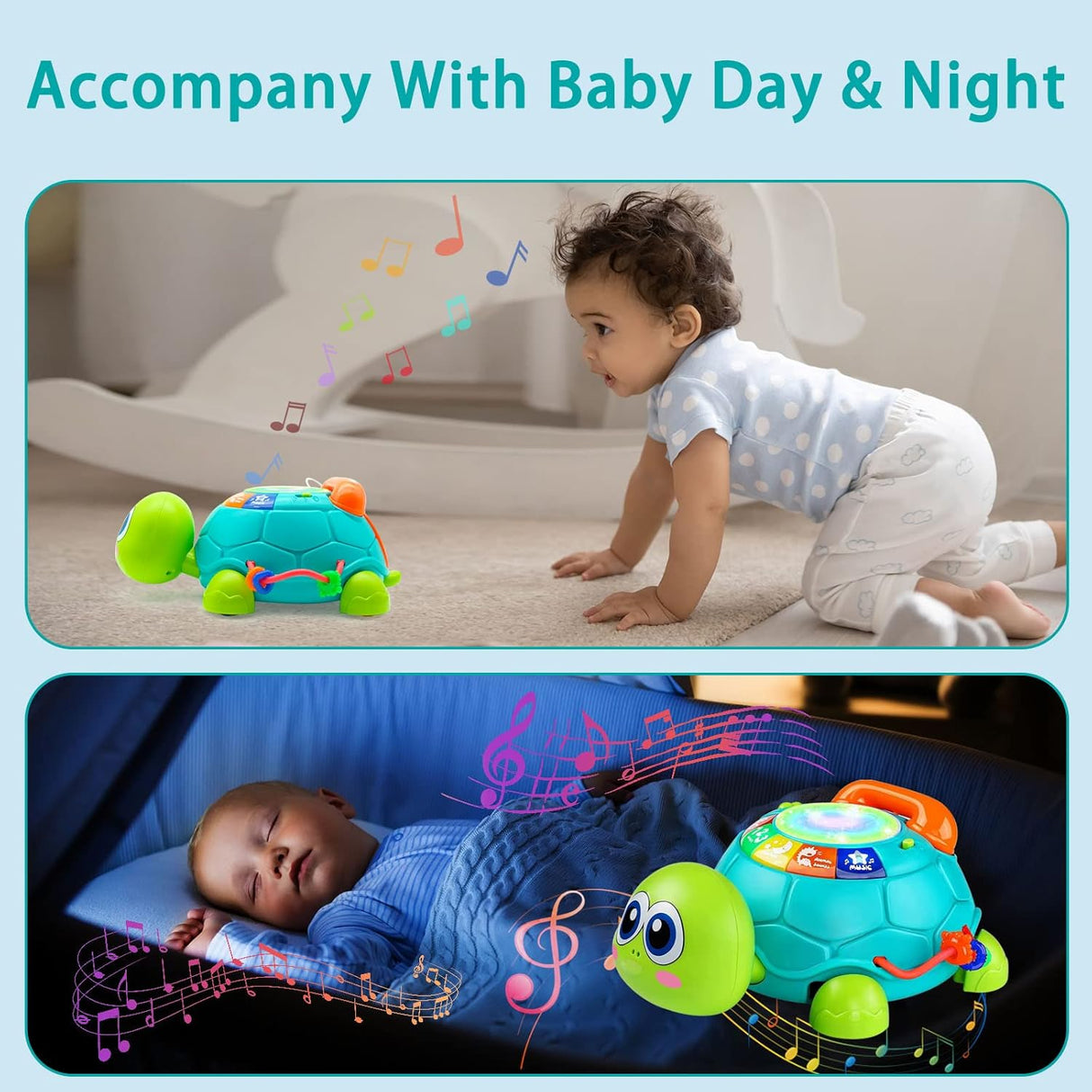 Juguetes de arrastre musical para bebés, ideal 6-18 meses.