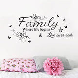 Vinilos de Pared, Decoración Hogar, Amor y Vida, Modelo 2023