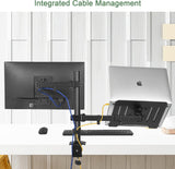 Soporte para Monitor y Laptop, Brazo Ajustable hasta 17.6lbs