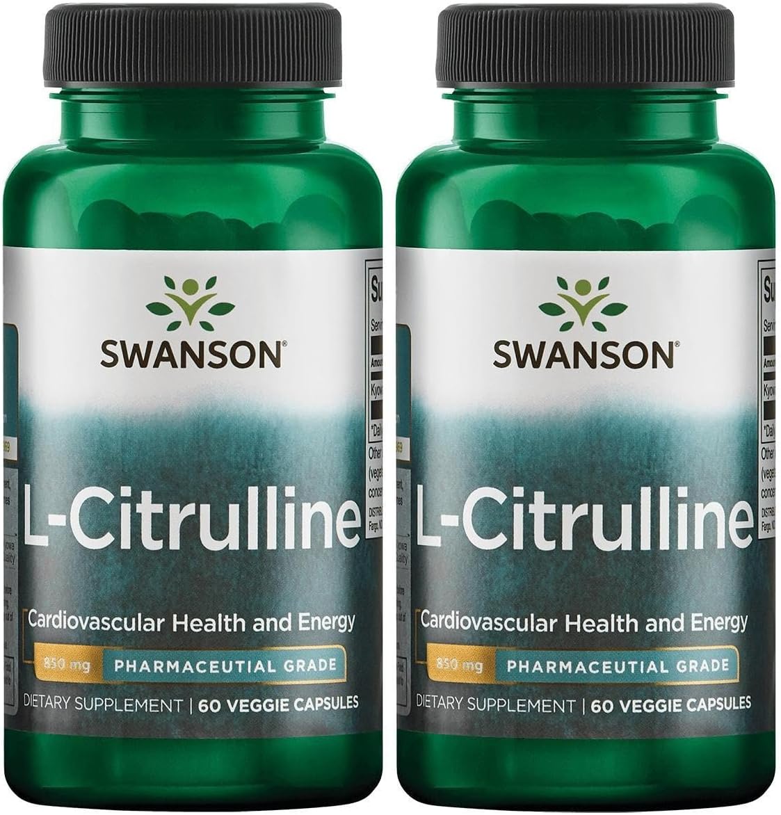 Swanson L-Citrulina Suplemento Cardiovascular 2x60