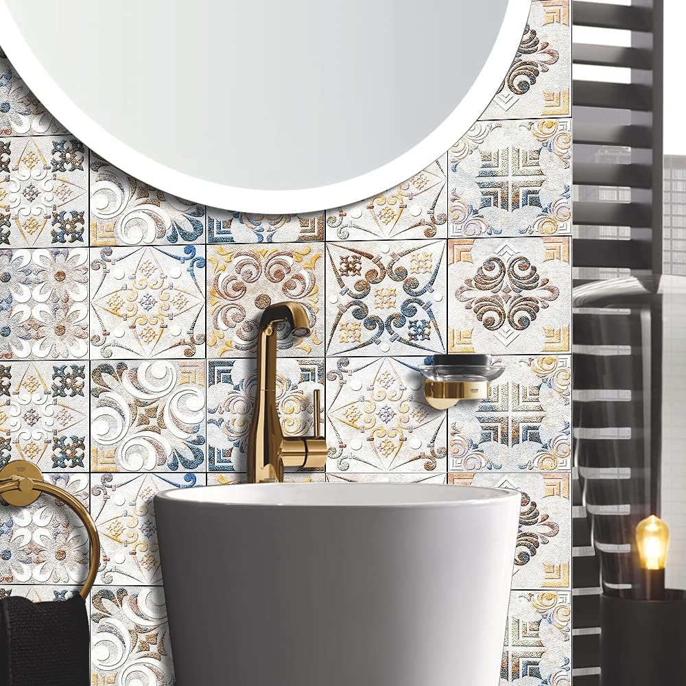 Adreamer90 Pegatinas Decorativas para Azulejos 2D 5.91x5.91