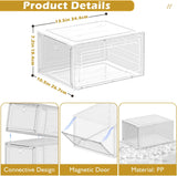 Organizador de zapatos apilable, Thicken & Sturdy, 6 Piezas