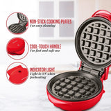 Mini Waffle Maker OVENTE 550W Antiadherente WM215R