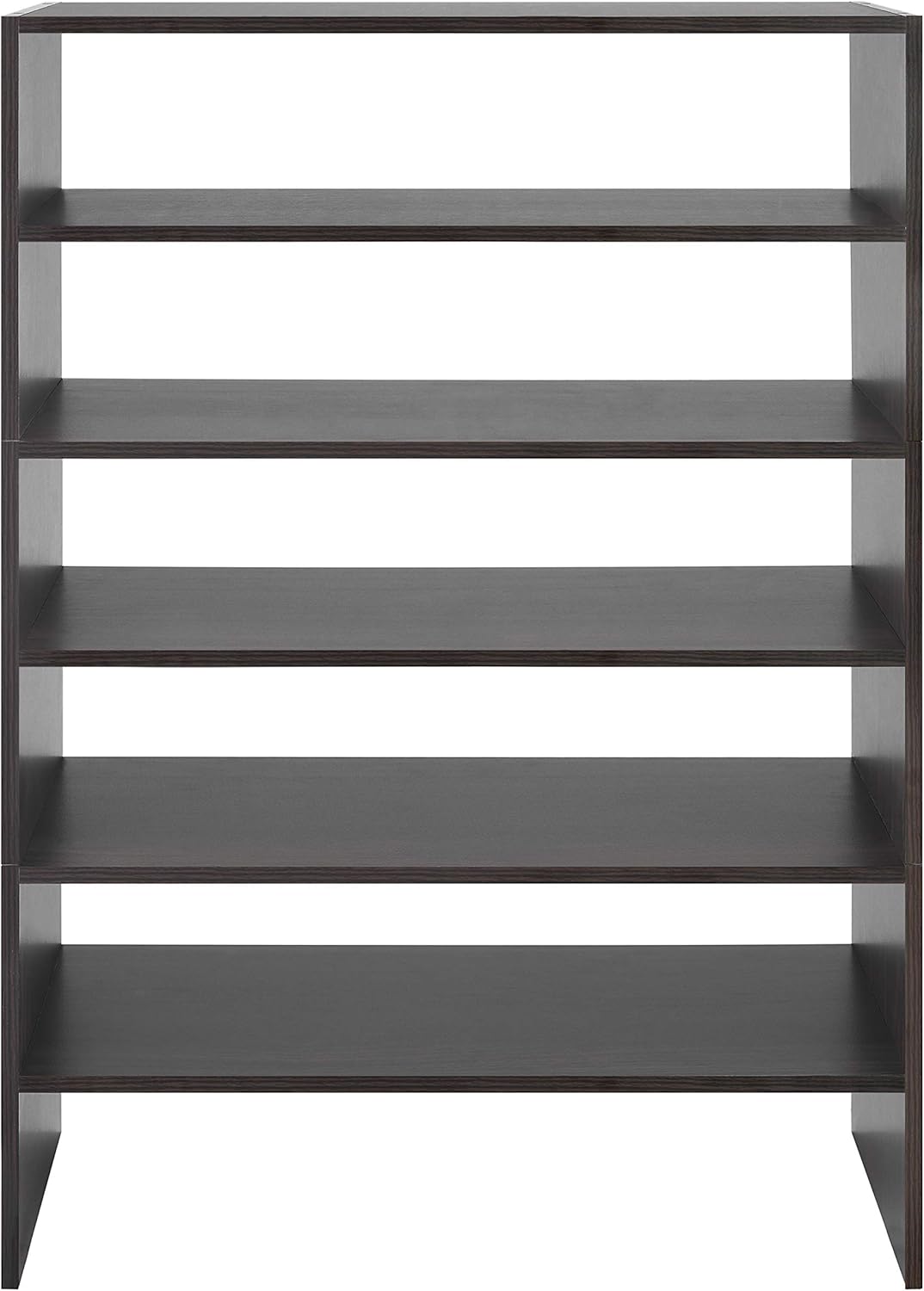 Organizador de almacenamiento apilable con 2 estantes, 24 pulgadas