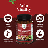 Suplemento para Venas, Vein Support, Extracto de Castaño, Mini Caps