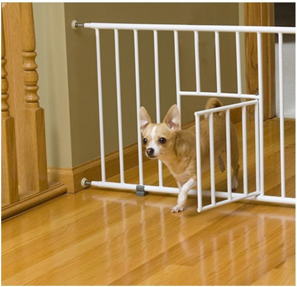 Puerta para mascotas extra ancha : 45 cm alto 45-78 cm ancho
