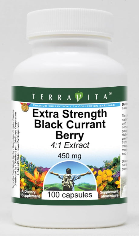 Extracto de Grosella Negra 4:1 - 450 mg (100 Cápsulas) ZIN: 514114