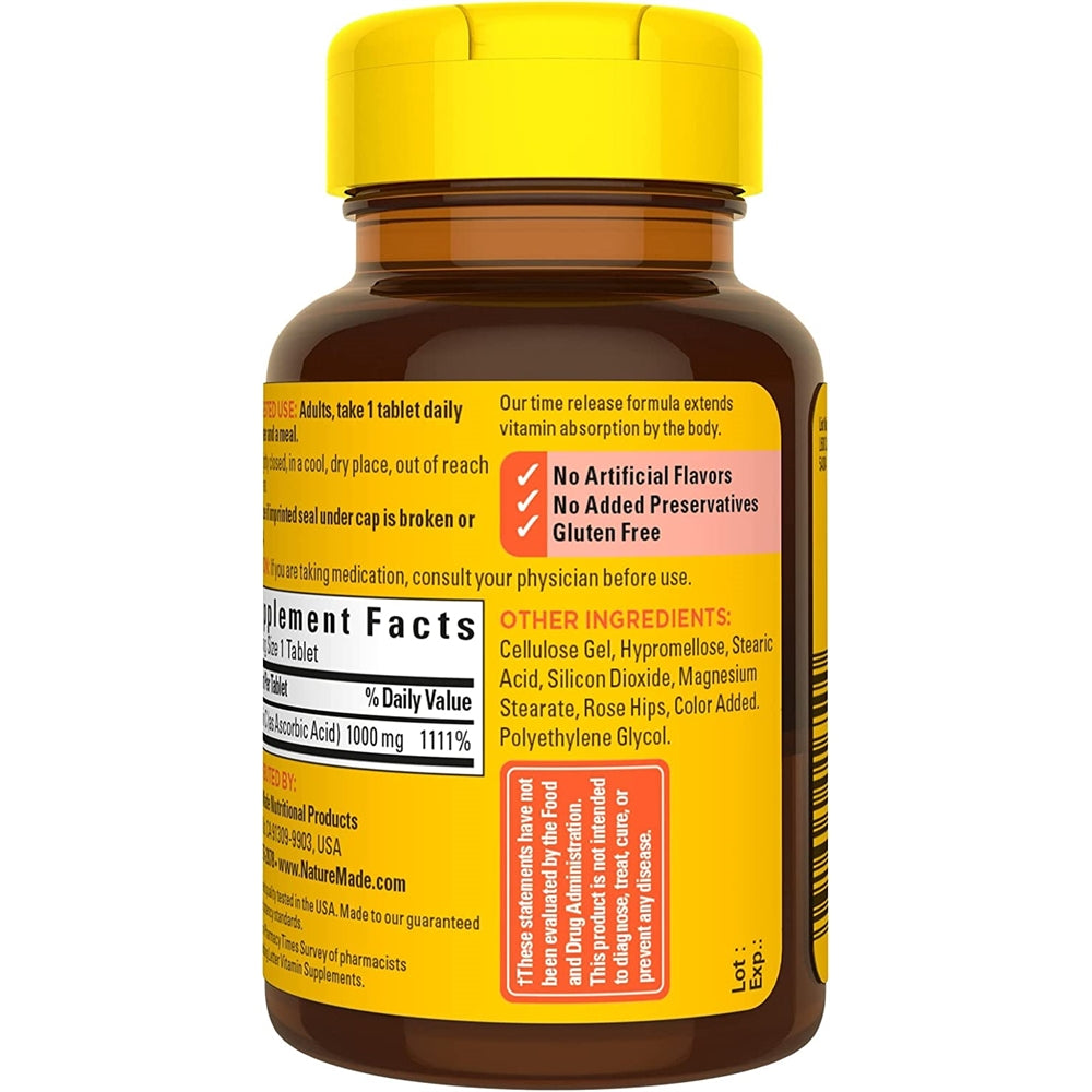 Suplemento Vitamina C 1000 mg  de liberación 60 unidades