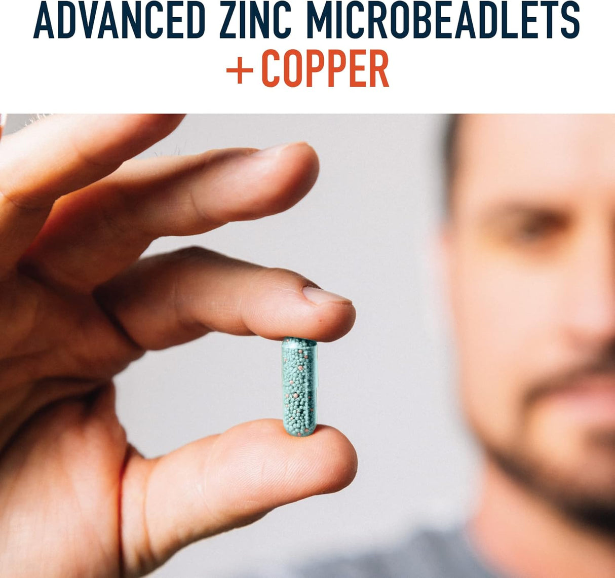 Suplementos de zinc de 30 mg con cobre Vegano  sin gluten