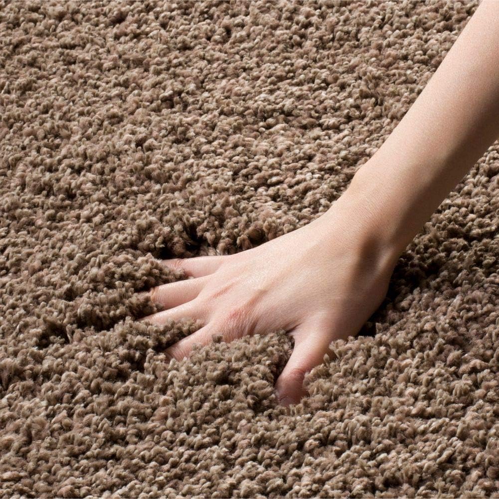 Alfombra shag premium cuadrada de 5'3, modelo SG151