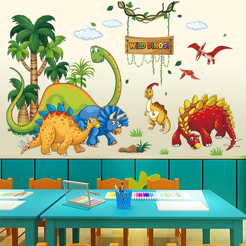 Stickers de Dinosaurios Supzone para Habitaciones Infantiles