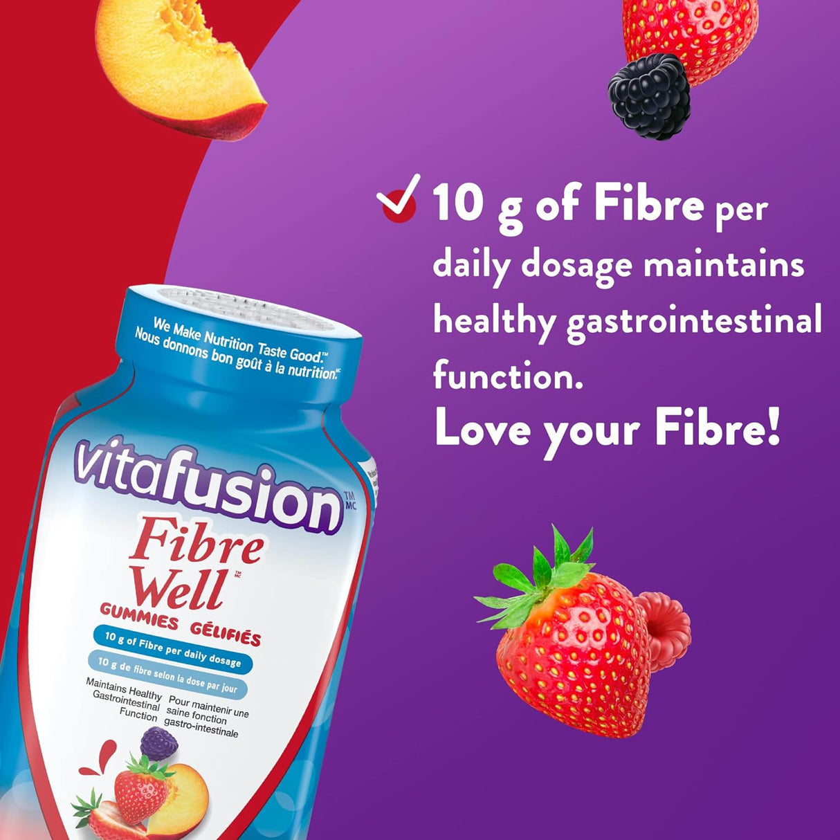 Suplemento de fibra Fiber Well Vitafusion