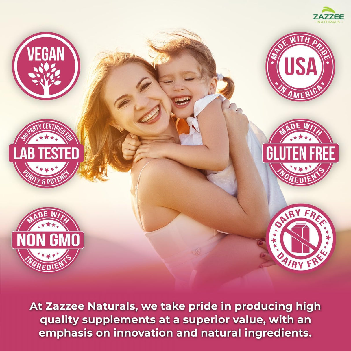 Zazzee Inositol + D-Chiro + Folate + D3 Vegan 30 días