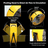 Ventilador Industrial VIVOSUN 24” Alta Velocidad 3 Velocidades