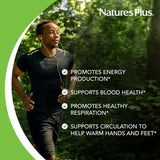 NaturesPlus Hierro - 40 mg, 90 Tablets, Vegetarian, Sin Gluten