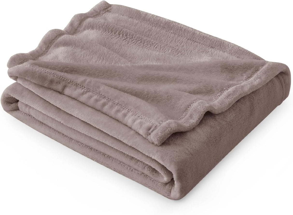 Manta de Felpa Bedsure para Sofá - Ligera y Suave, 50x60 pulg.