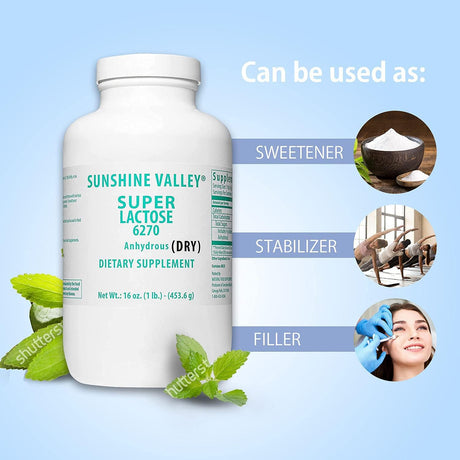 Suplementos  Azúcar en polvo seco súper lactosa sin gluten