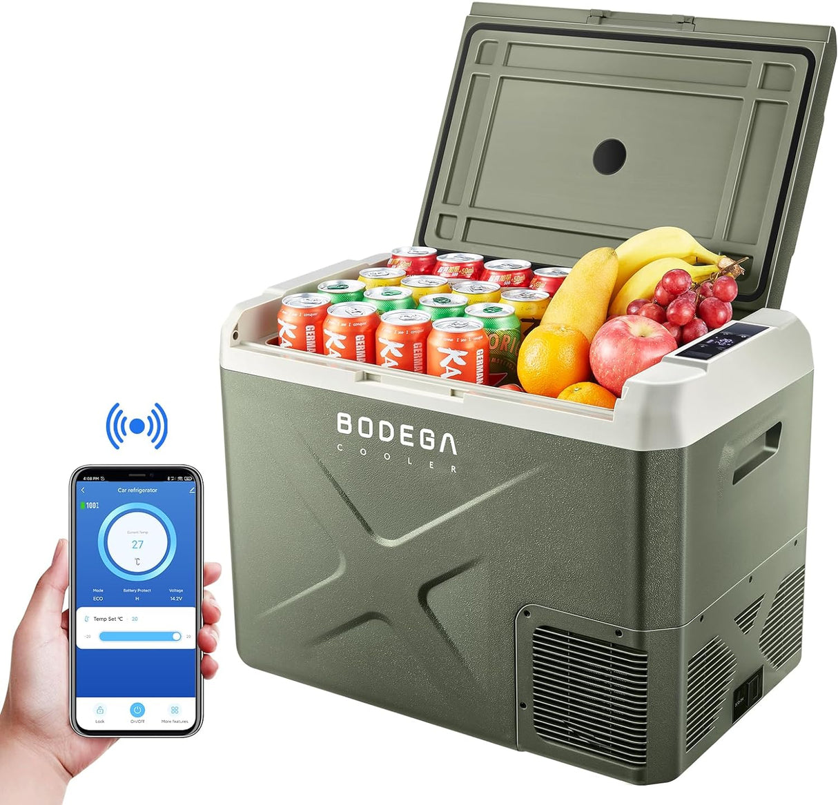Refrigerador de coche congelador portátil aplicación WIFI