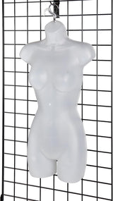 Torso Maniquí SSWBasics - Molded, Shatterproof, Size 5-10
