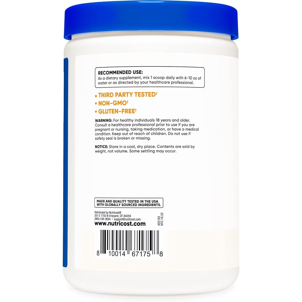Suplementos  Inositol en polvo 1 lb 454 gramos  Sin gluten