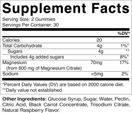 Suplementos Alimenticios citrato de magnesio 600 mg
